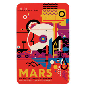 Íman Viagem Sci-Fi Ad, Planeta Marte