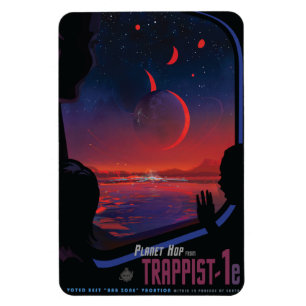 Íman Viagem Sci-Fi Ad, Trapista Planeta-1e