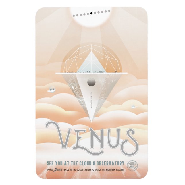 Íman Viagem Sci-Fi Ad, Vênus Planeta (Vertical)