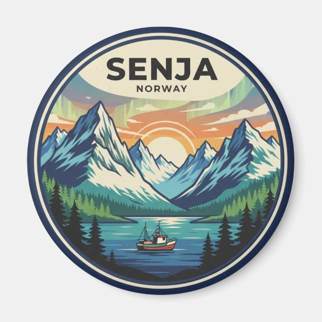 Íman Viagem Senja Noruega (Frente)