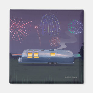 Íman Viagem Silver RV & Night Sky