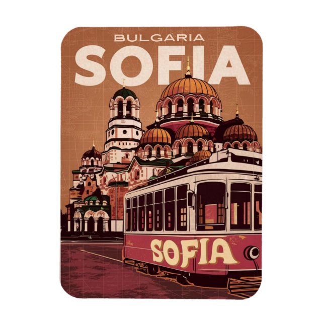 Íman Viagem Sofia, bulgária, presentes e lembranças de  (Vertical)