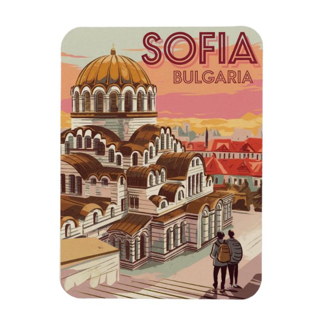 Íman Viagem Sofia, bulgária, presentes e lembranças de  (Vertical)