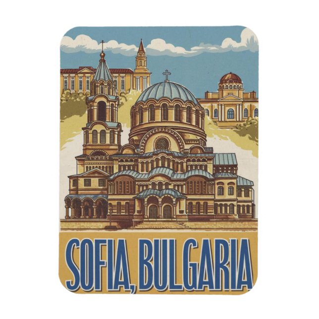 Íman Viagem Sófia, Bulgária presentes e lembranças vint (Vertical)