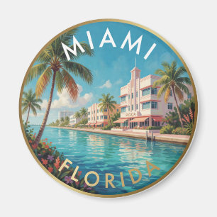 Íman Viagem Tropical Costeira Miami Flórida