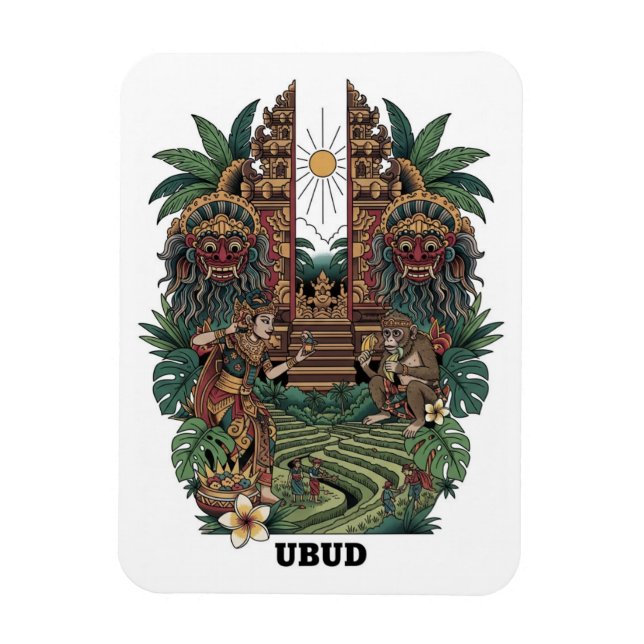 Íman Viagem Ubud Bali Indonésia (Vertical)