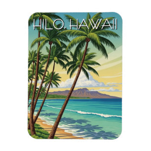 Íman Viagem Vintage Hilo Havaí