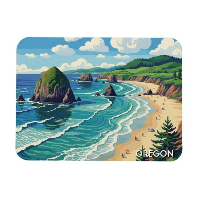 Íman Viagens à costa do Oregon (Horizontal)