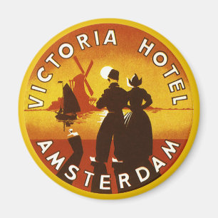 Íman Viagens Antigas, Hotel Victoria, Amsterdã, Holanda