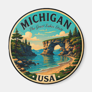 Íman Viagens ao Ar Livre pelos Grandes Lagos de Michiga