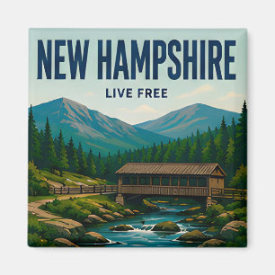 Íman Viagens pelas Montanhas Brancas de New Hampshire n