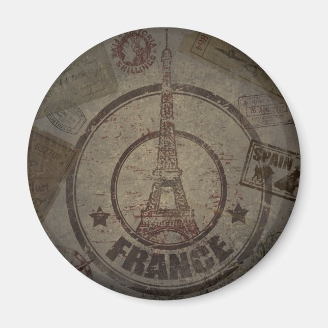 Íman Viagens vintage (Frente)