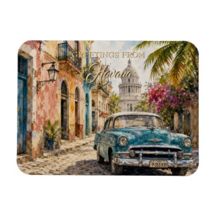 Íman Viagens Vintage Cuba - Saudações de Havana