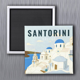 Íman Viagens vintage da ilha Grécia Santorini Souvenir