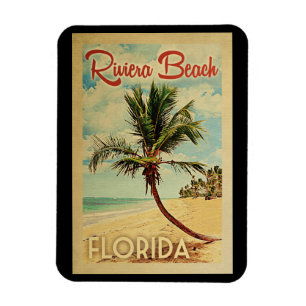 Íman Viagens vintage de Árvore de Palma de Riviera Bea