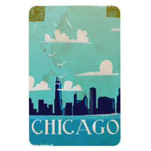 Íman viagens vintage de Chicago