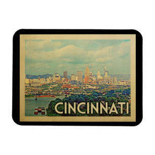Íman Viagens vintage de Cincinnati Ohio