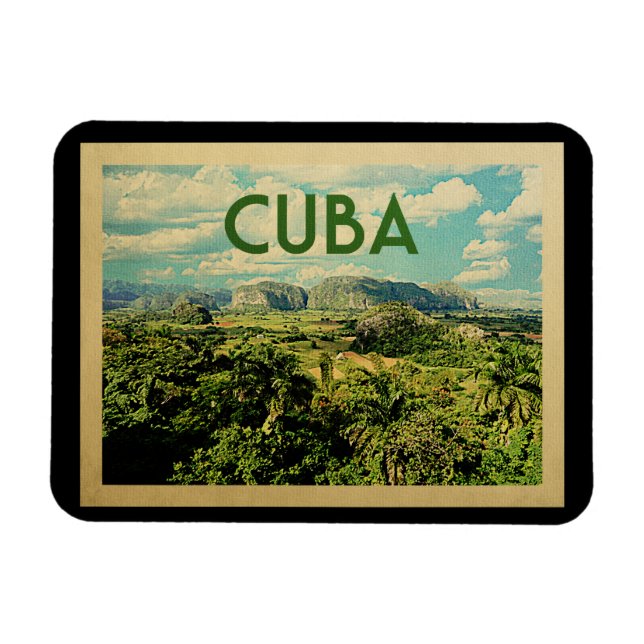 Íman Viagens vintage de Cuba (Horizontal)