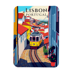 Íman Viagens vintage de elétrico de Lisboa