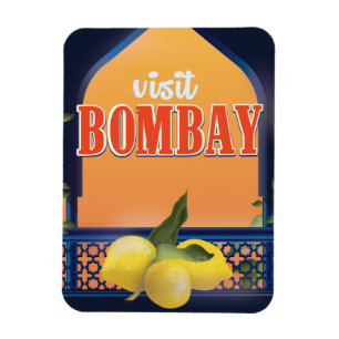 Íman Viagens vintage de Impressão de Bombaim.