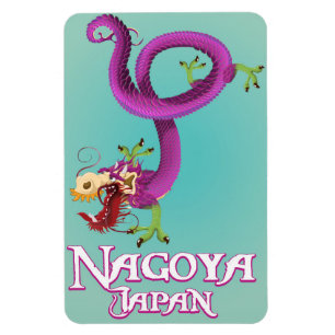 Íman viagens vintage de Nagoya no Japão.