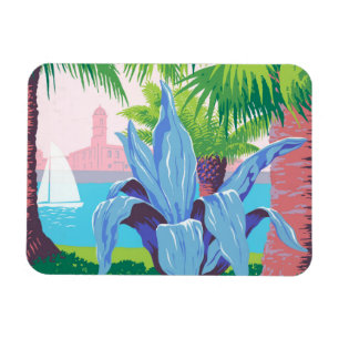 Íman Viagens vintage de Poster promovendo Porto Rico 2