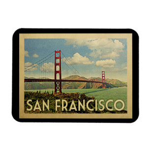 Íman Viagens vintage de San Francisco golden gate