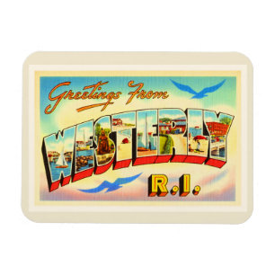 Íman Viagens vintage de Souvenir da Ilha de Rhode