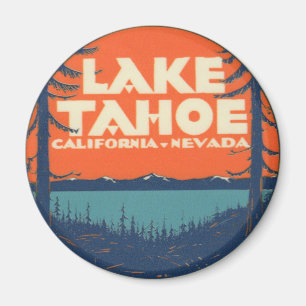 Íman Viagens vintage Decal do Lago Tahoe