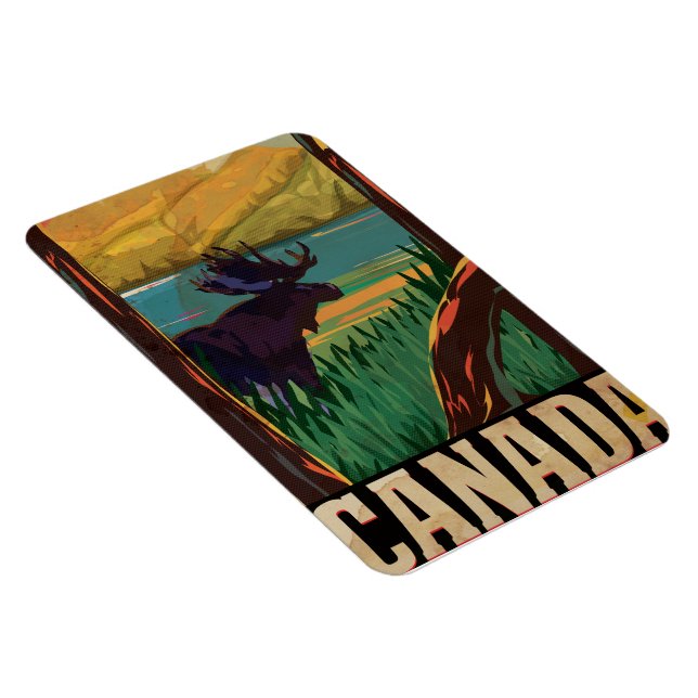 Íman Viagens vintage do Canadá (Lado Direito)