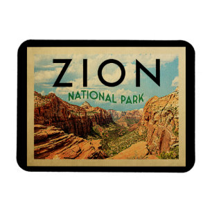 Íman Viagens vintage do Magnet do Zion National Park