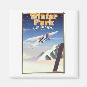 Íman viagens vintage do Winter Park Colorado