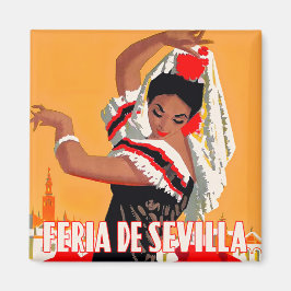 Íman viagens vintage Feria de Sevilla, 1959