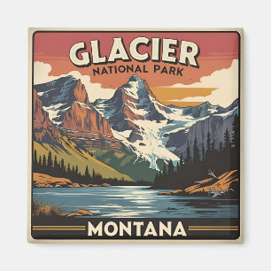 Íman Viagens vintage Glacier National Park Montana