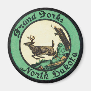 Íman Viagens vintage, Grand Forks, Dakota do Norte