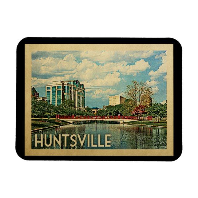 Íman Viagens vintage Huntsville Alabama (Horizontal)