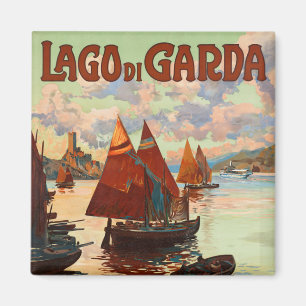 Íman Viagens vintage, Lago di Garda, Lago Garda, Itália