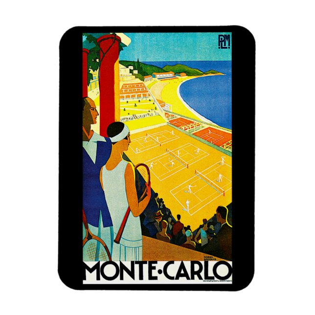 Íman Viagens vintage Monte Carlo (Vertical)