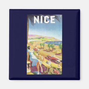 Íman Viagens vintage, Nice, França, Riviera