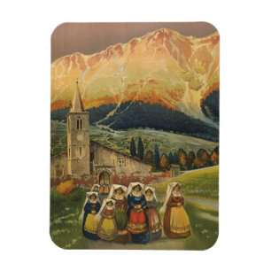 Íman Viagens vintage Para Abruzzo, Itália.