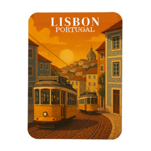 Íman Viagens vintage Portugal de Lisboa