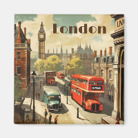 Viagens vintage Poster de London City Center