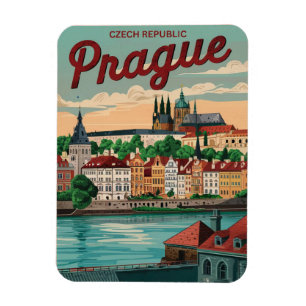 Íman viagens vintage praça cidade república tcheca pres