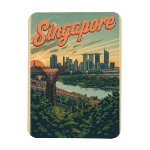Íman Viagens Vintage Singapura Marina Bay Sands present
