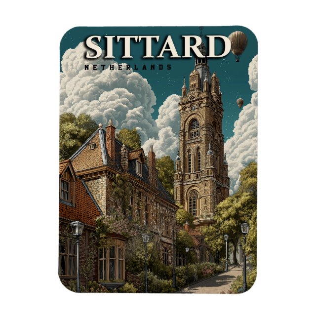 Íman Viagens vintage Sittard Holanda (Vertical)