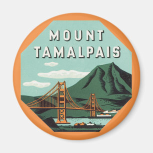 Íman Viagens vintage, Tamalpais Mountain ou Mount Tam