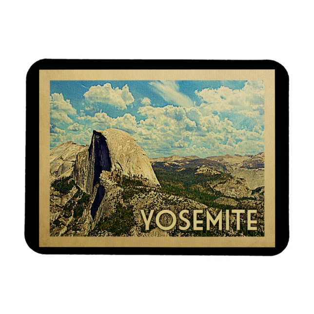 Íman Viagens vintage Yosemite (Horizontal)