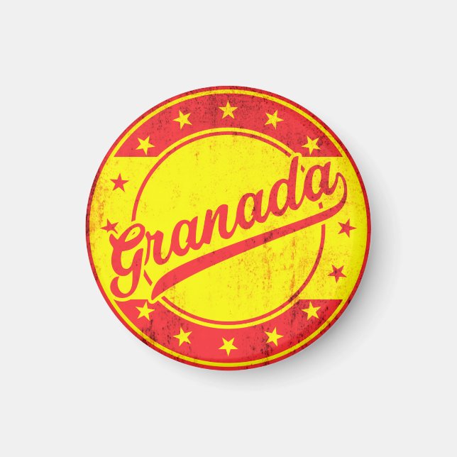 Íman Viajante global - Granada, Espanha (Frente)