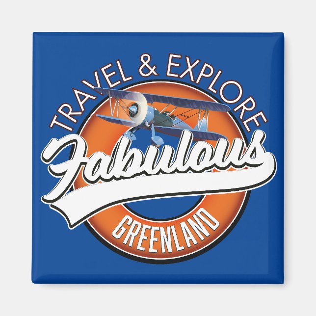 Íman viajar explorar fabuloso Gronelândia (Frente)