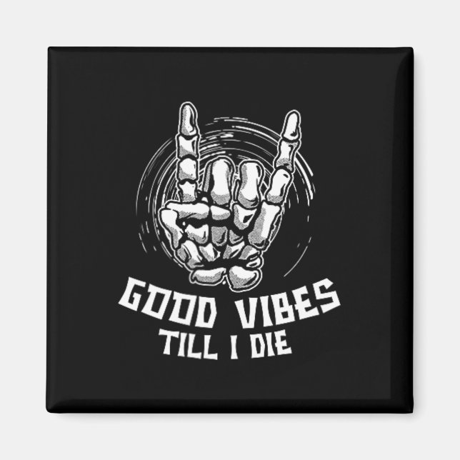 Íman Vibes até eu morrer - Skeleton Halloween (Frente)